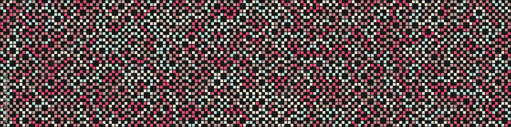 Fototapeta premium Abstract Geometric Pattern generative computational art illustration