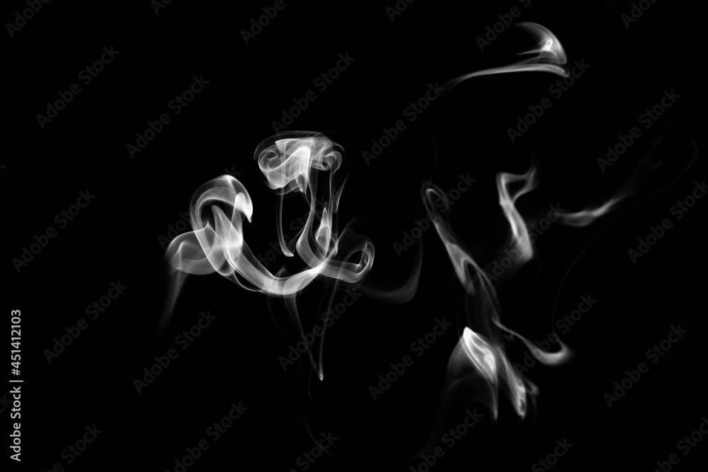 Smoke, clouds in a black background. Smoke, clouds in a black background.