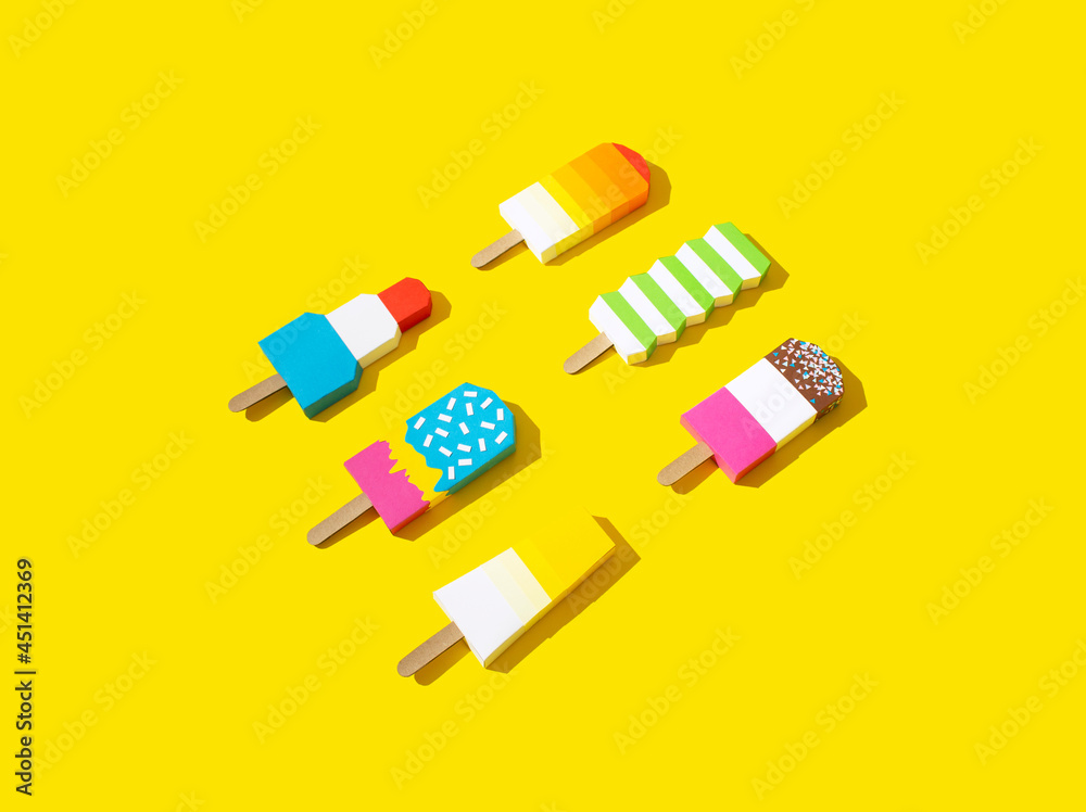 Creative and modern ice cream background. Creative and modern ice cream background.