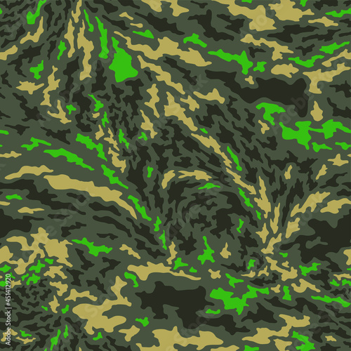 Texture camouflage seamless pattern. Abstract modern endless military trendy ornament for fabric and fashion textile print urban clothing. Vector background.