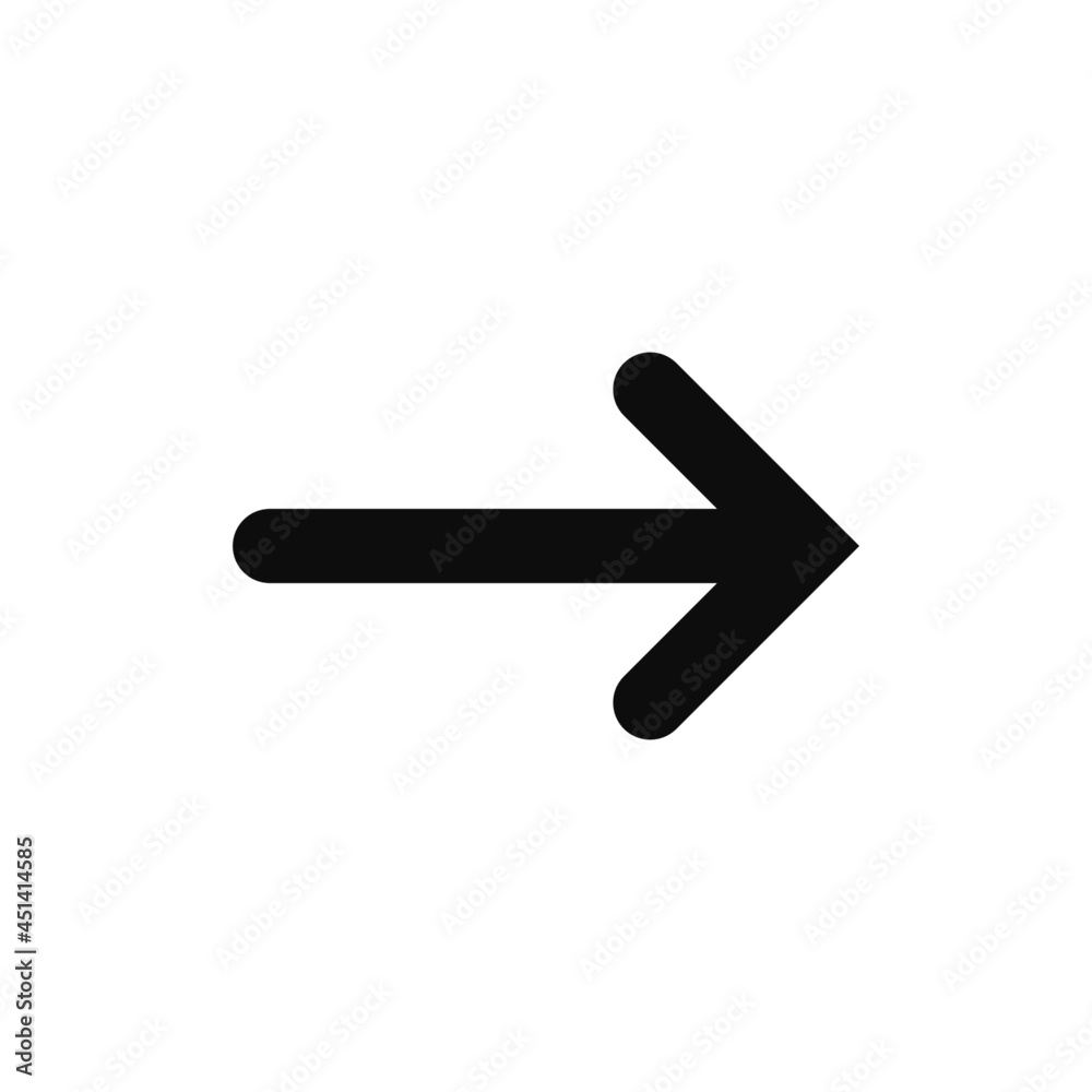 Simple arrow symbol vector icon. Right arrow high quality icon for your web design Simple arrow symbol vector icon. Right arrow high quality icon for your web design