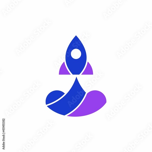 satellite, rocket, vector