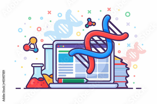 Computer technology for genetic engineering vector