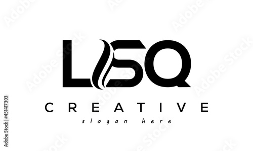 Letter LSQ creative logo design vector	 photo