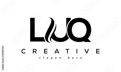 Letter LUQ creative logo design vector	 photo