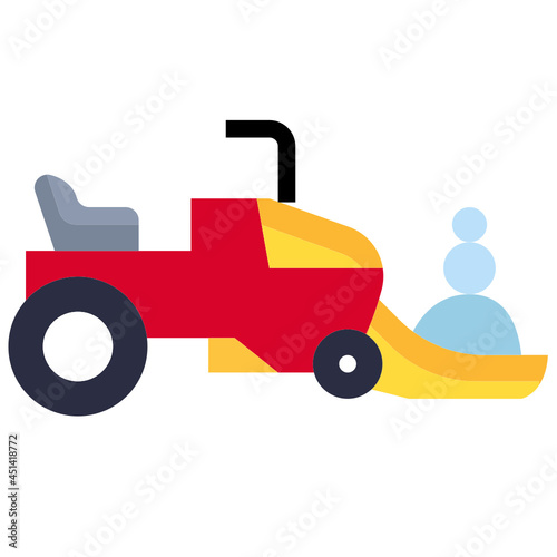 snowplow flat icon