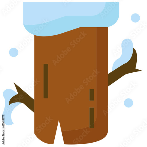 log flat icon