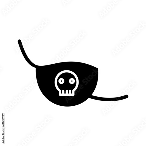 Unique Eye Patch Vector Glyph Icon