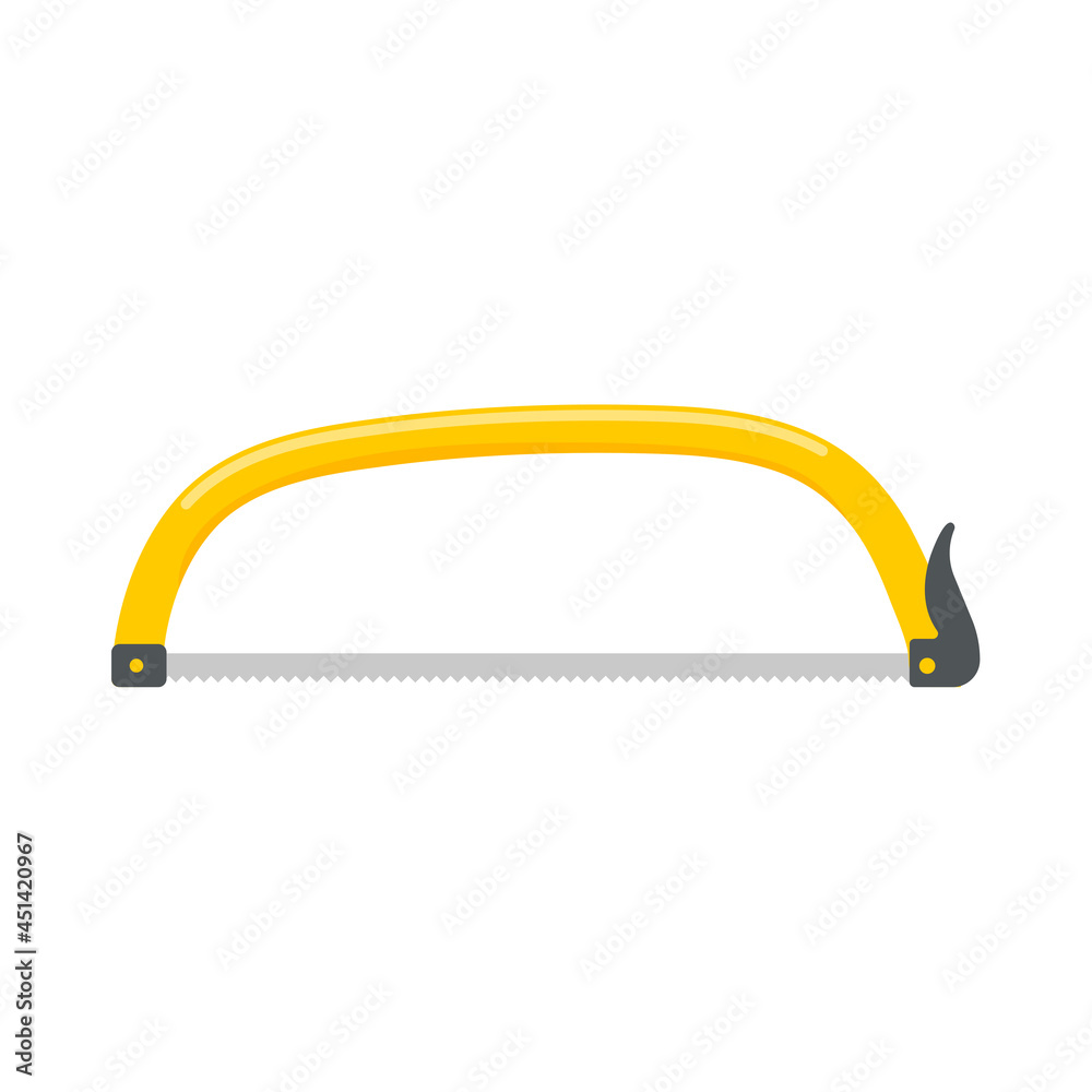 Hand tools vector. Saw with a zigzag blade for cutting wood. Hand tools vector. Saw with a zigzag blade for cutting wood.