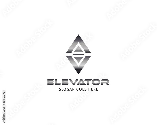 Lift or elevator logo vector template