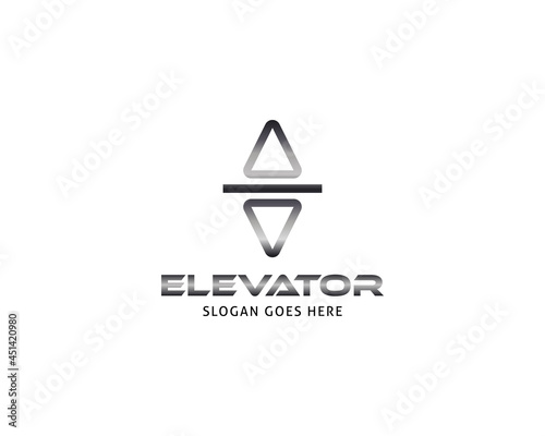 Lift or elevator logo vector template