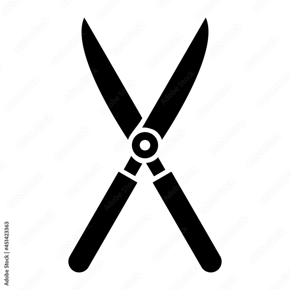  Vector Shears Glyph Icon Design