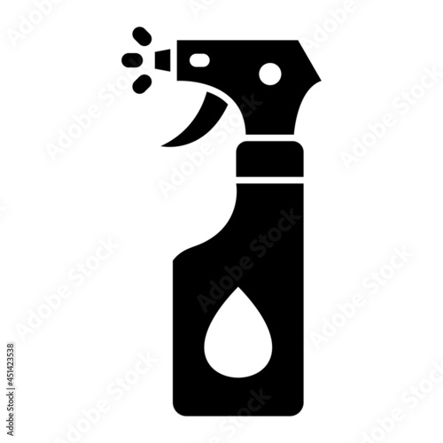 Vector Sprayer Glyph Icon Design