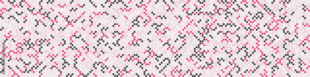 Fototapeta premium Abstract Geometric Pattern generative computational art illustration