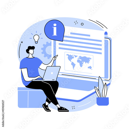 White paper abstract concept vector illustration.