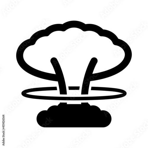 Unique Explosion Vector Glyph Icon