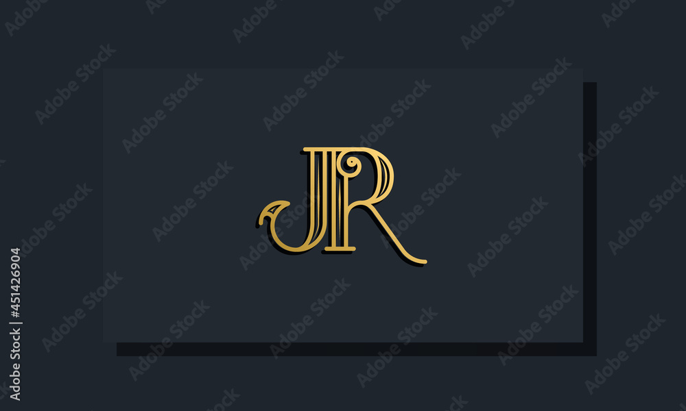 Minimal Inline style Initial JR logo.