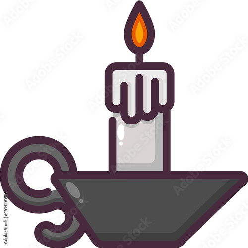 candle line icon