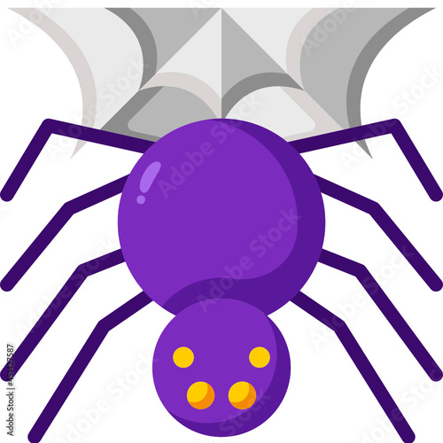 spider flat icon