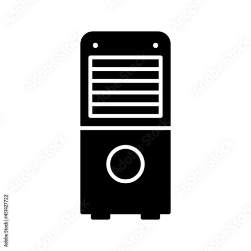 Unique Air Dehumidifier Vector Glyph Icon