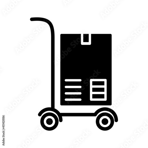 Unique Carry Package Vector Glyph Icon