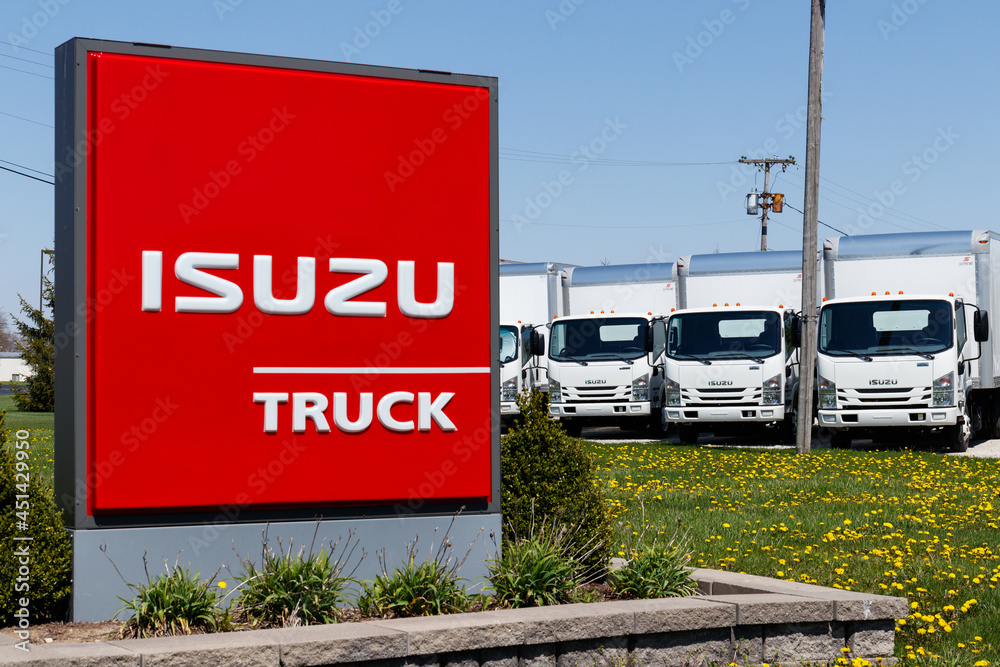 Isuzu Motors truck dealership. Isuzu is a Japanese commercial vehicle