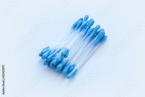 A cotton buds on white background.