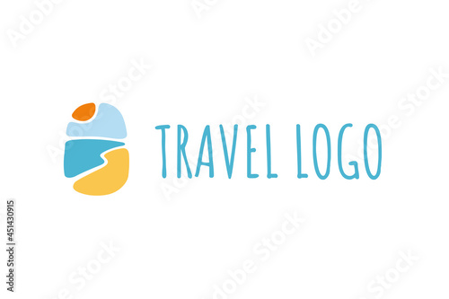 Travel agency logo concept. Vector illustration