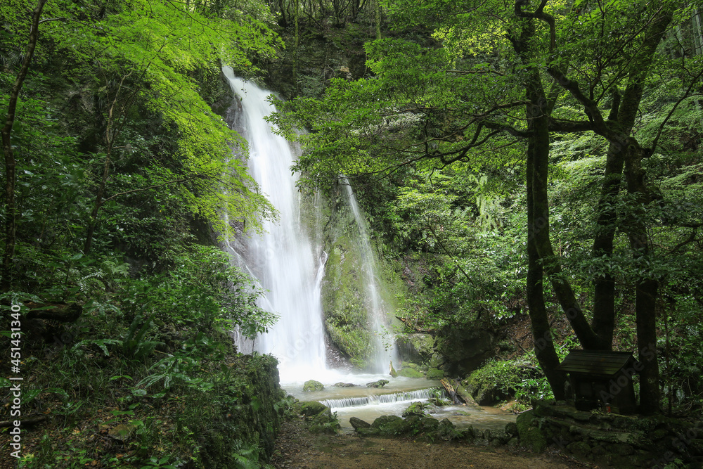 愛媛県内子町　紅葉ヶ滝の風景