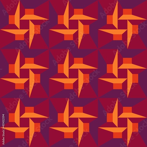 Geometric abstract seamless pattern - decorative accent for any surfaces.