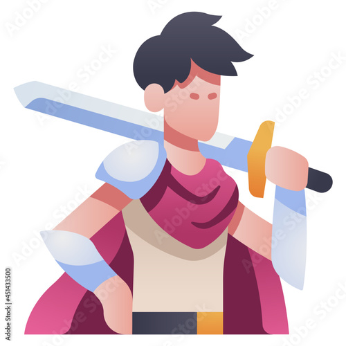 knight swordsman icon
