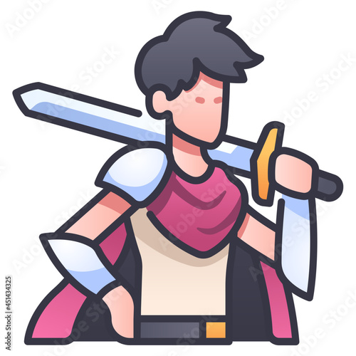 knight swordsman icon