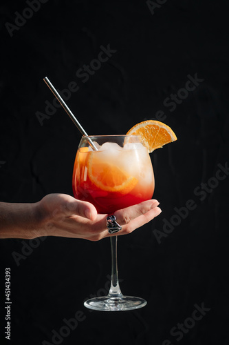 cocktail in the glass