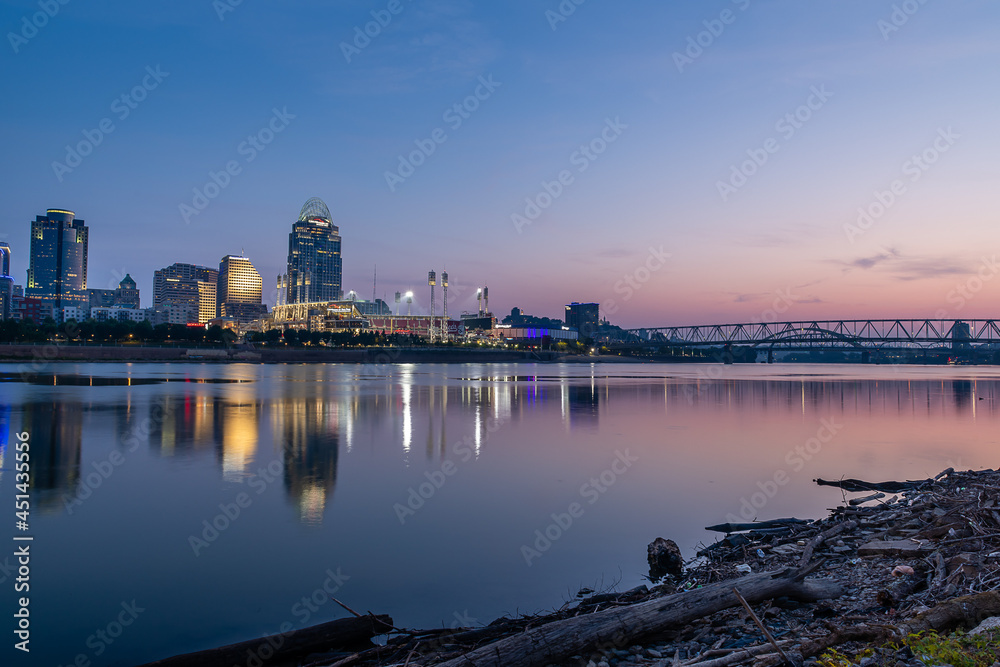 The Cincinnati Skyline at Sunrise