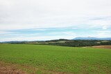 北海道の風景。かしわ公園からの眺め。広い草原が広がる北の大地