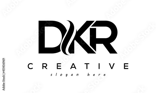 Letter DKR creative logo design vector	 photo