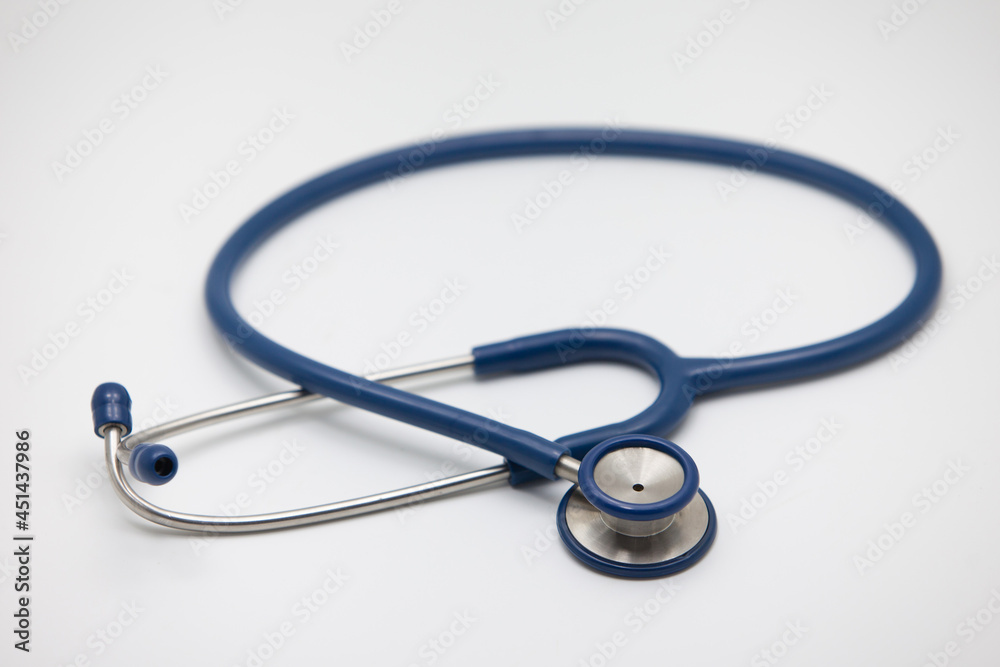 Medical headphones placed on a white background. Medical headphones placed on a white background.