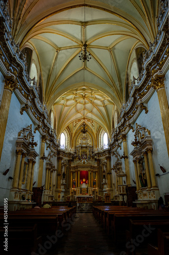 Beautiful church with yellow tones