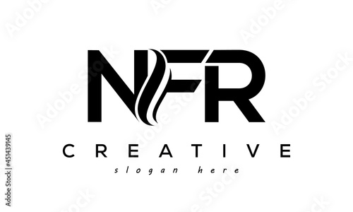 Letter NFR creative logo design vector	 photo