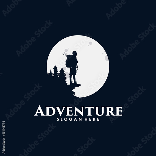Adventure hiking logo design