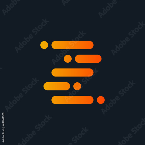 Modern Letter Z Logo Vector Template. This logo can be used for technology, website, app, intelligence, machine learning, communication and digital marketing branding.