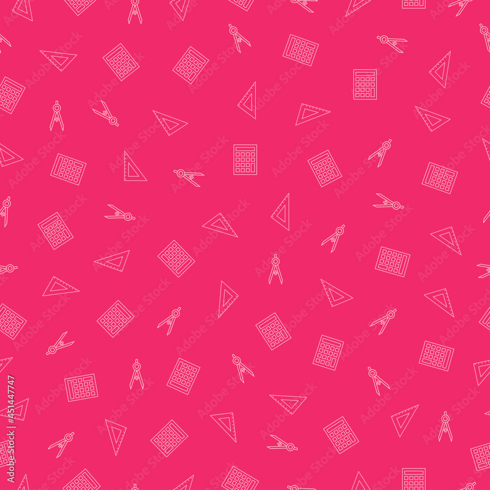 Seamless pattern with school supplies Seamless pattern with school supplies