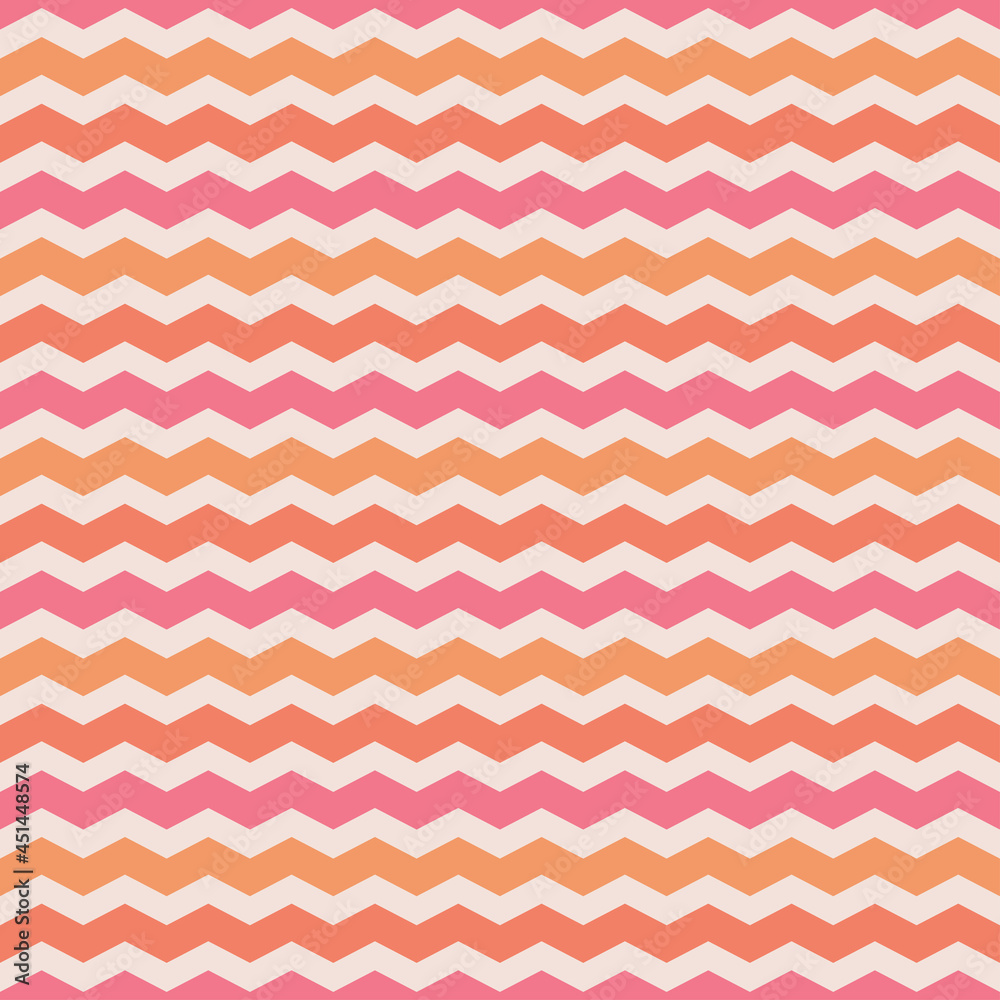 Seamless pattern with orange and pink chevron Seamless pattern with orange and pink chevron