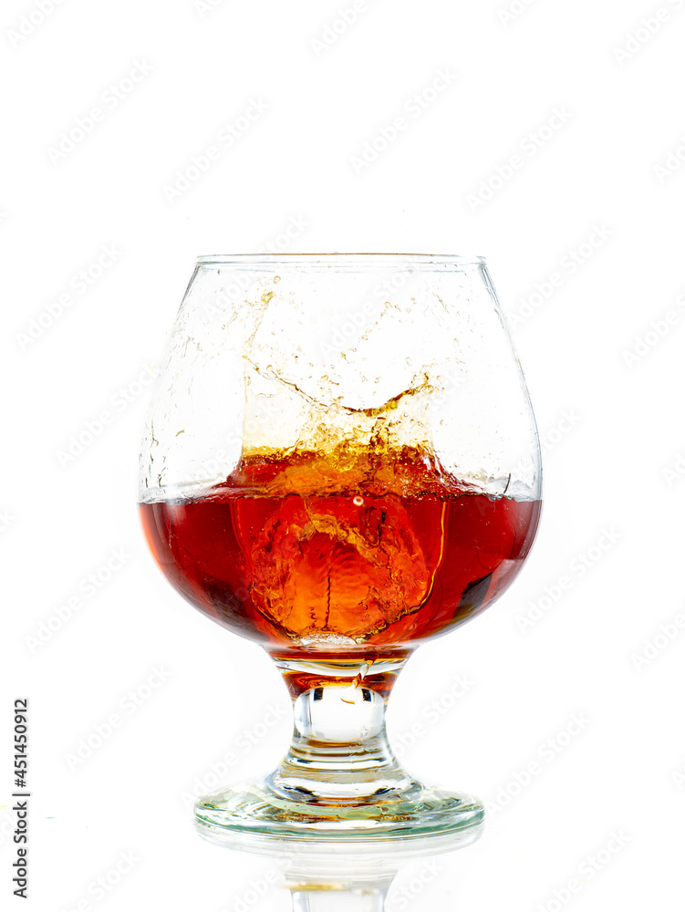 splash and flow in a round brandy glass splash and flow in a round brandy glass