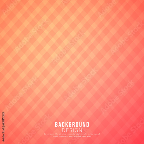 Abstract square color background , checkered background on orange pink background ,  Modern design for presentation and content online , illustration Vector EPS 10