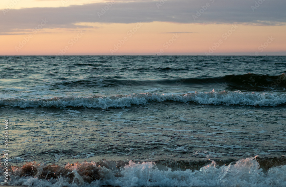 Sea at sunset 