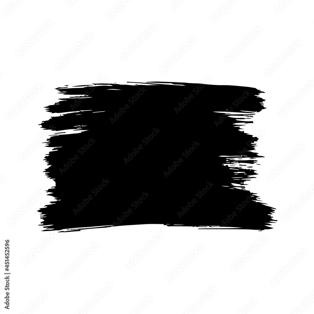 Ink texture. Black silhouette. Banner, poster. Vector simple flat graphic hand drawn illustration. The isolated object on a white background. Isolate.