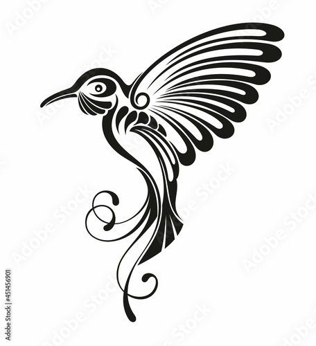 Colibri Symbol Logo. Vector Illustration.
