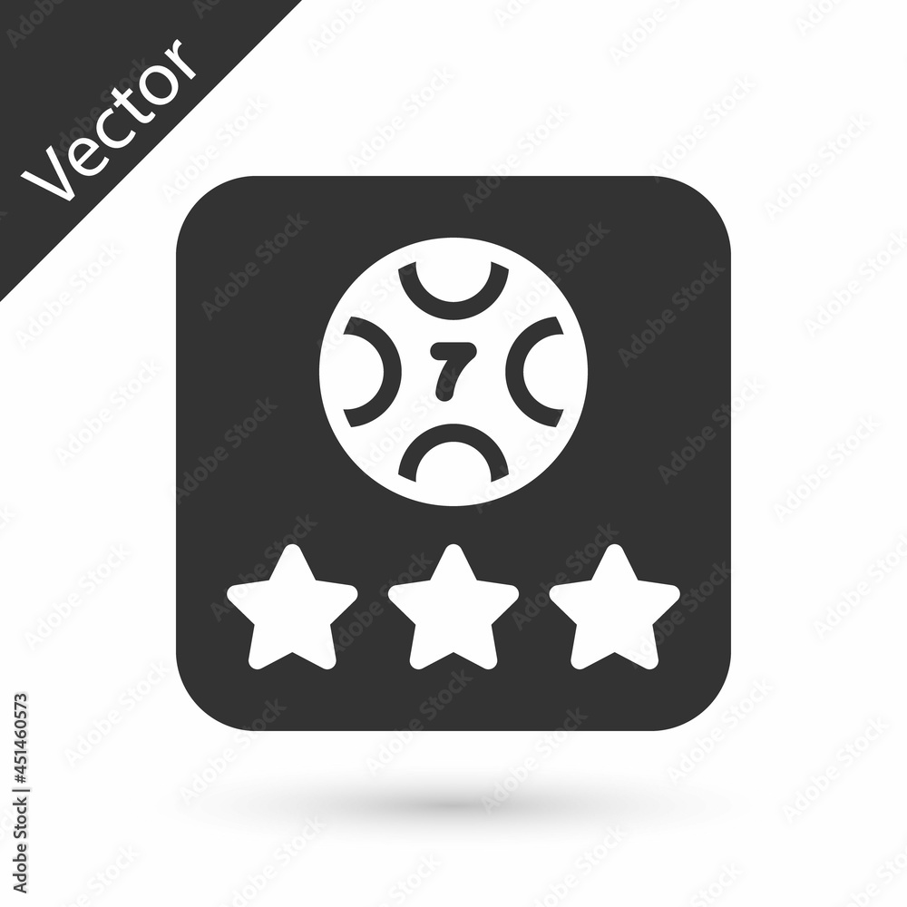 Grey Online poker table game icon isolated on white background. Online casino. Vector Grey Online poker table game icon isolated on white background. Online casino. Vector