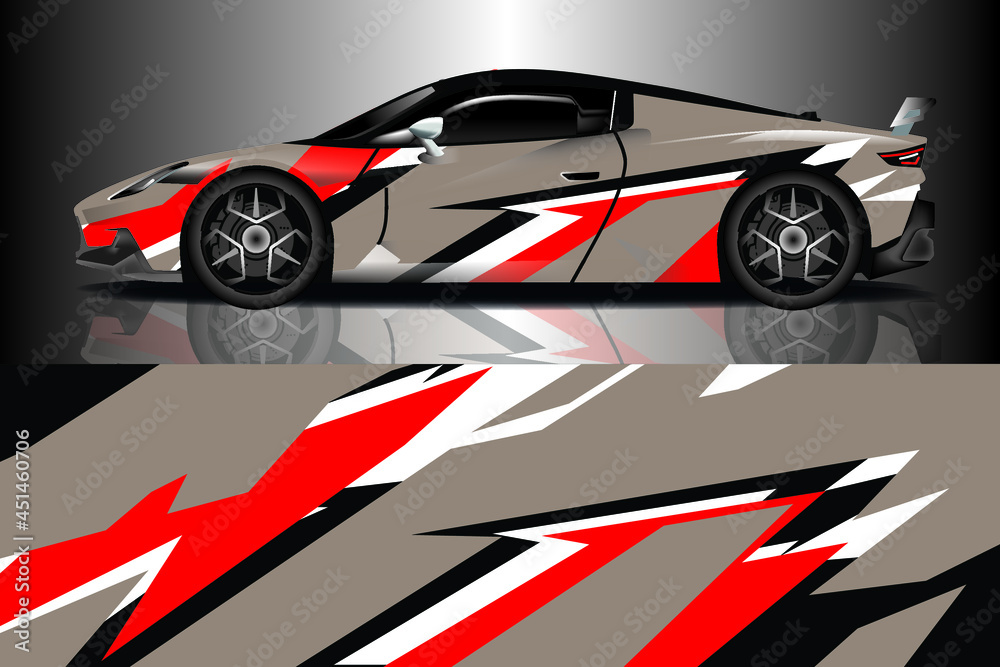 Car Wrap Decal Designs Abstract Racing